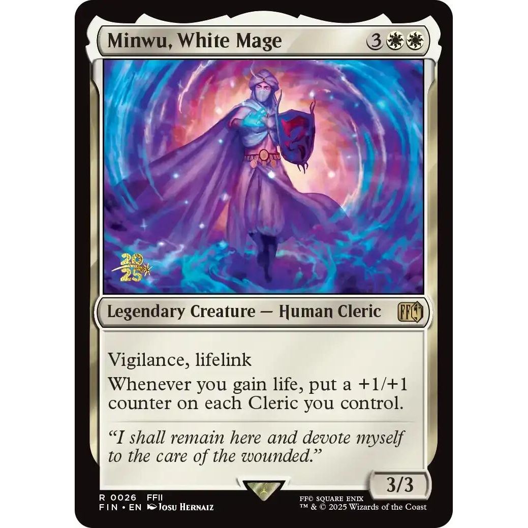 Image for Minwu, White Mage (26) (PRE) - Magic: The Gathering