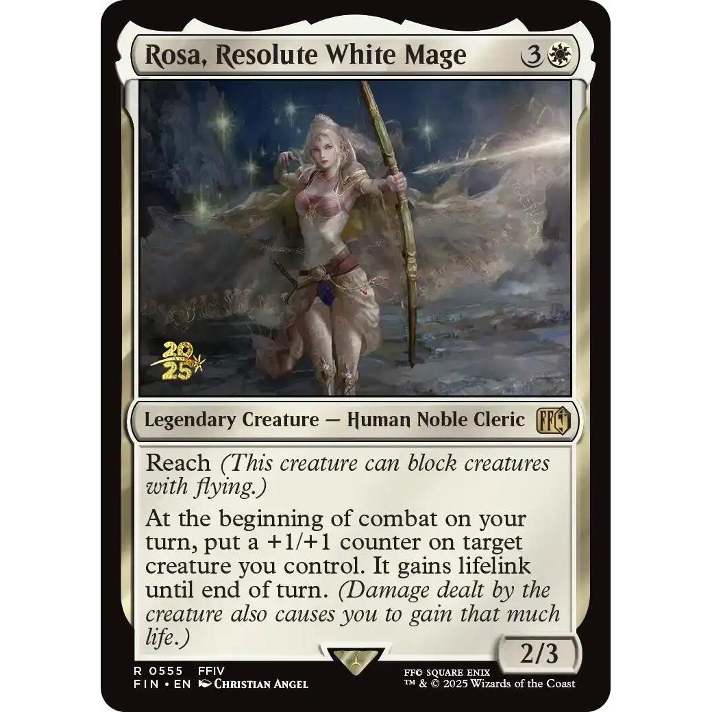 Image for Rosa, Resolute White Mage (555) (PRE) - Magic: The Gathering