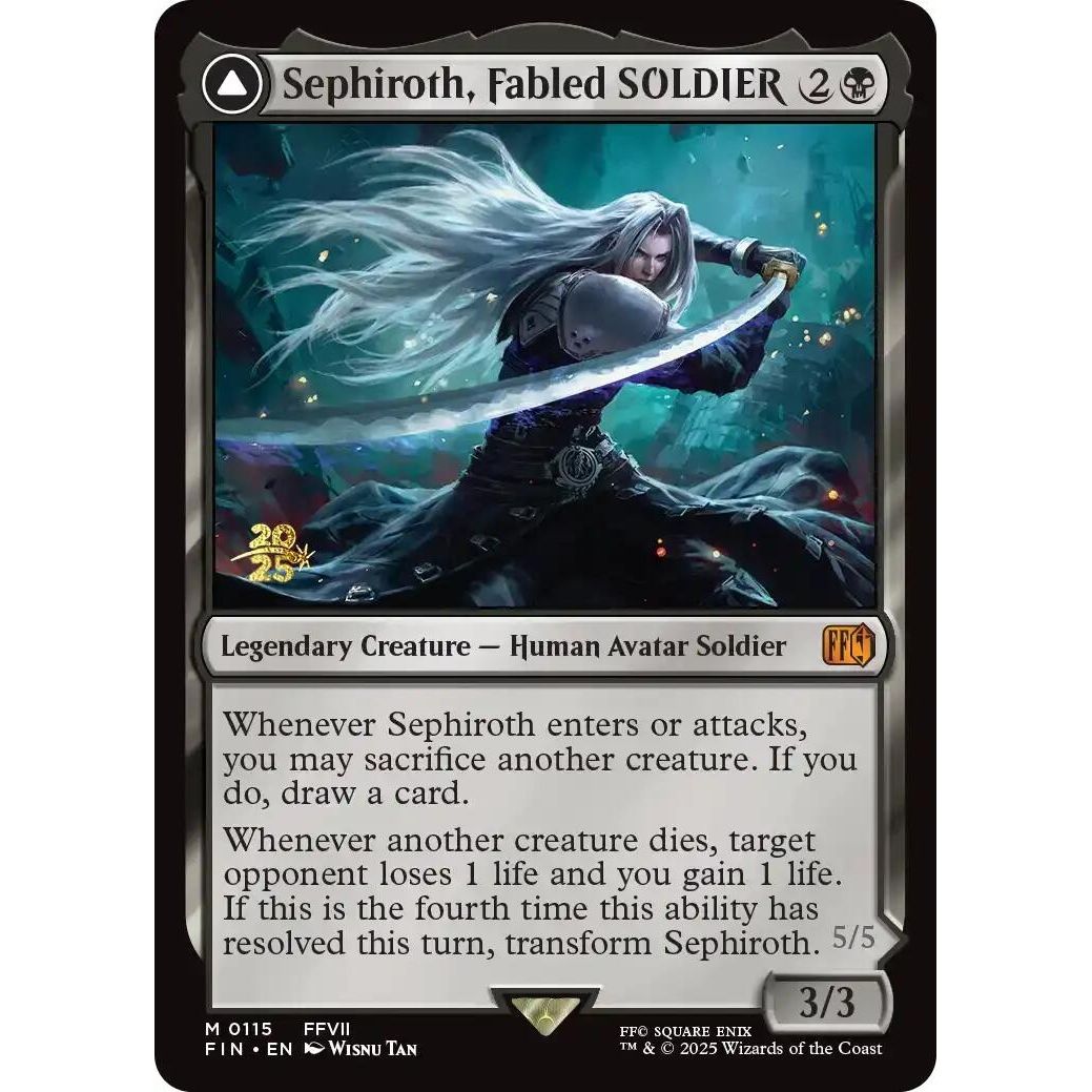 Image for Sephiroth, Fabled SOLDIER (115) (PRE) - Magic: The Gathering