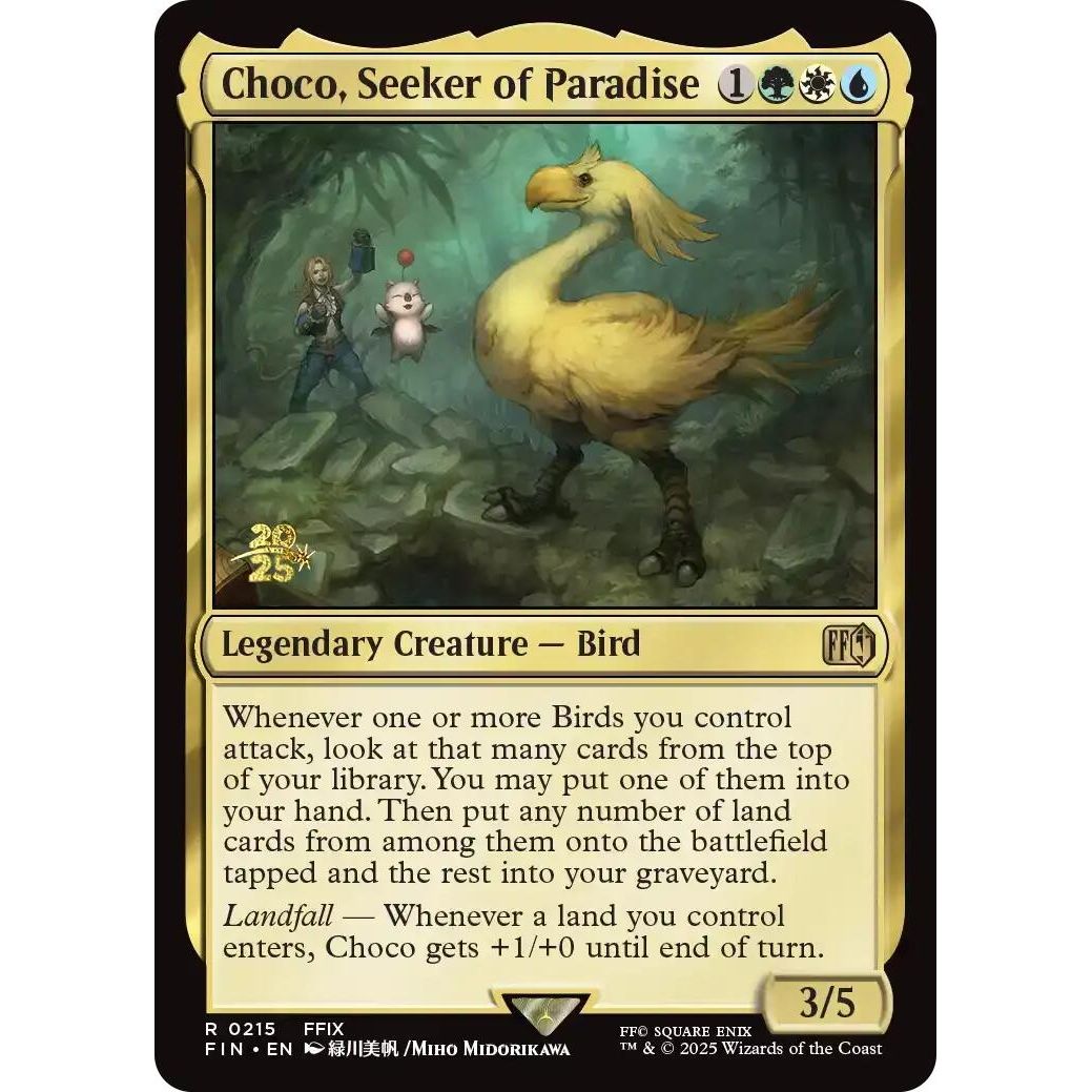 Image for Choco, Seeker of Paradise (215) (PRE) - Magic: The Gathering