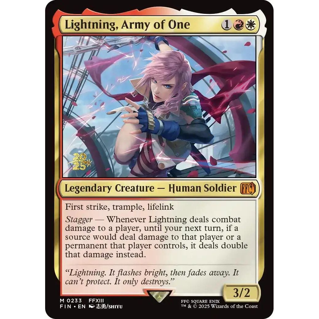 Image for Lightning, Army of One (233) (PRE) - Magic: The Gathering