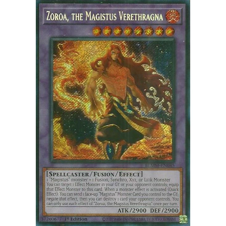 Image for Zoroa, the Magistus Verethragna (BLMM-EN045) (BLMM) - YuGiOh