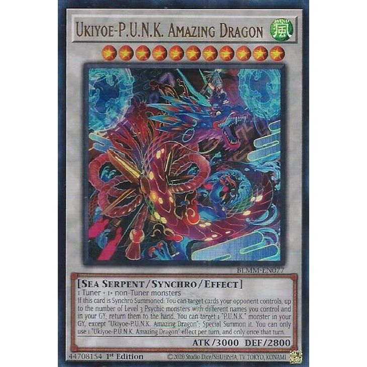 Image for Ukiyoe-P.U.N.K. Amazing Dragon (BLMM-EN077) (BLMM) - YuGiOh
