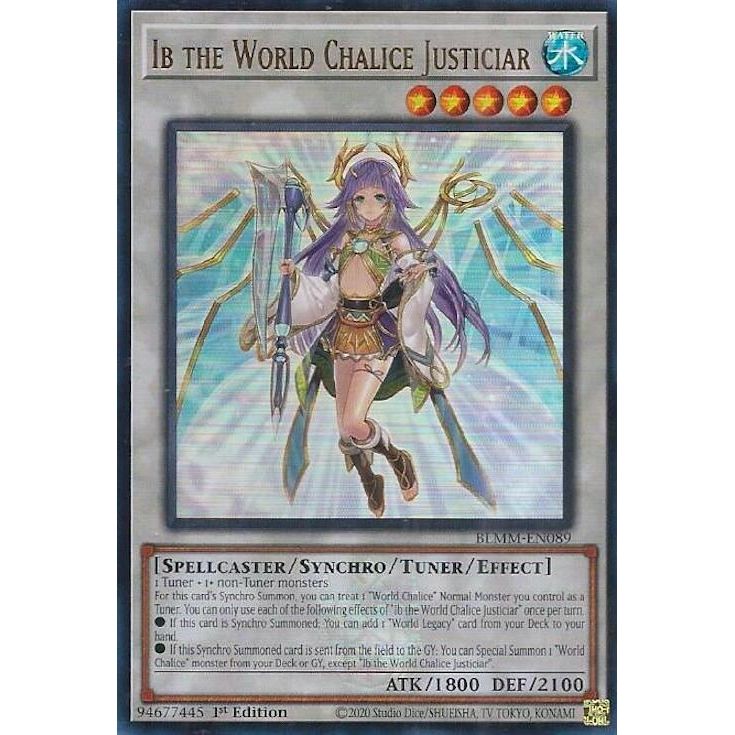 Image for Ib the World Chalice Justiciar (BLMM-EN089) (BLMM) - YuGiOh
