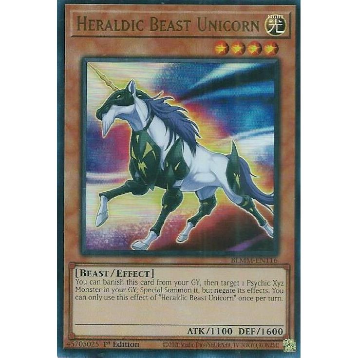 Image for Heraldic Beast Unicorn (BLMM-EN116) (BLMM) - YuGiOh