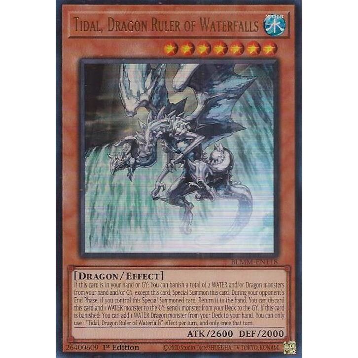 Image for Tidal, Dragon Ruler of Waterfalls (BLMM-EN118) (BLMM) - YuGiOh