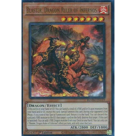 Image for Blaster, Dragon Ruler of Infernos (BLMM-EN119) (BLMM) - YuGiOh
