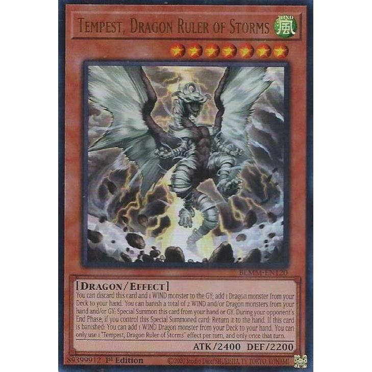 Image for Tempest, Dragon Ruler of Storms (BLMM-EN120) (BLMM) - YuGiOh