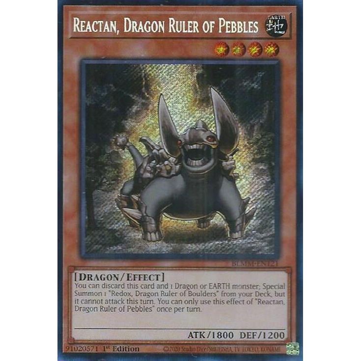Image for Reactan, Dragon Ruler of Pebbles (BLMM-EN121) (BLMM) - YuGiOh