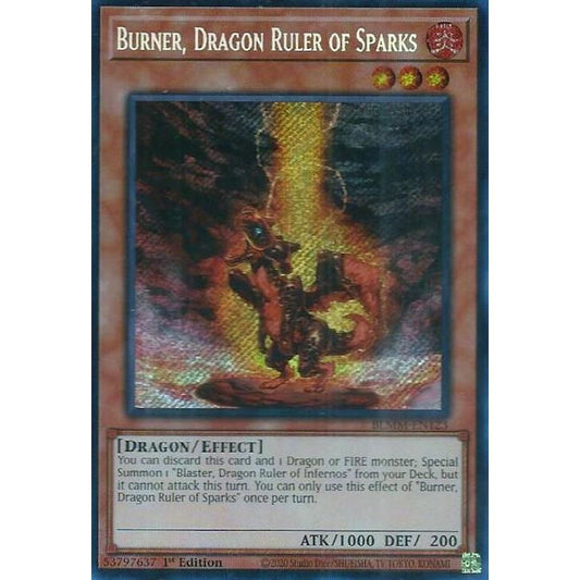 Image for Burner, Dragon Ruler of Sparks (BLMM-EN123) (BLMM) - YuGiOh