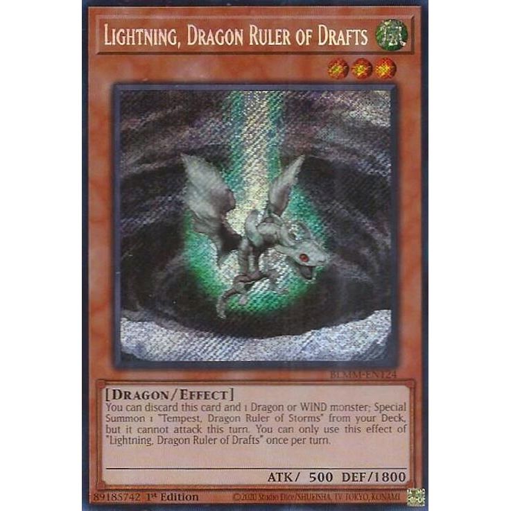 Image for Lightning, Dragon Ruler of Drafts (BLMM-EN124) (BLMM) - YuGiOh