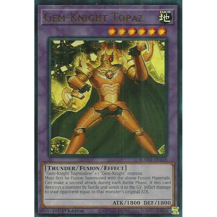 Image for Gem-Knight Topaz (BLMM-EN138) (BLMM) - YuGiOh