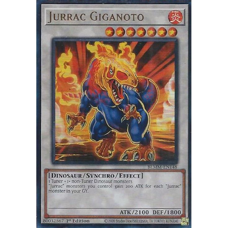 Image for Jurrac Giganoto (BLMM-EN148) (BLMM) - YuGiOh