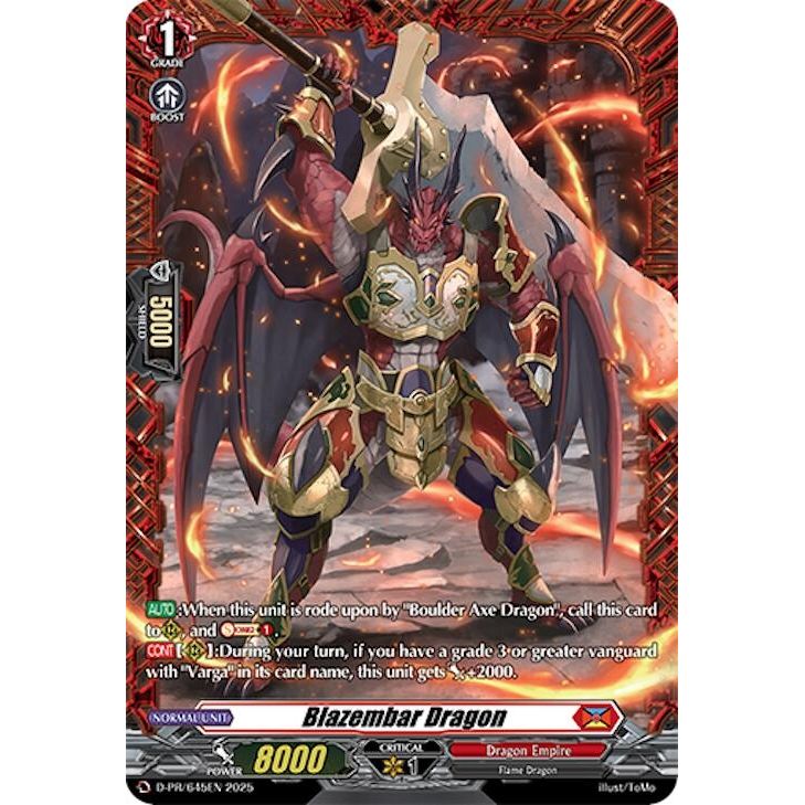 Image for Blazembar Dragon (D-PR/645EN) (D-PR) - Cardfight Vanguard
