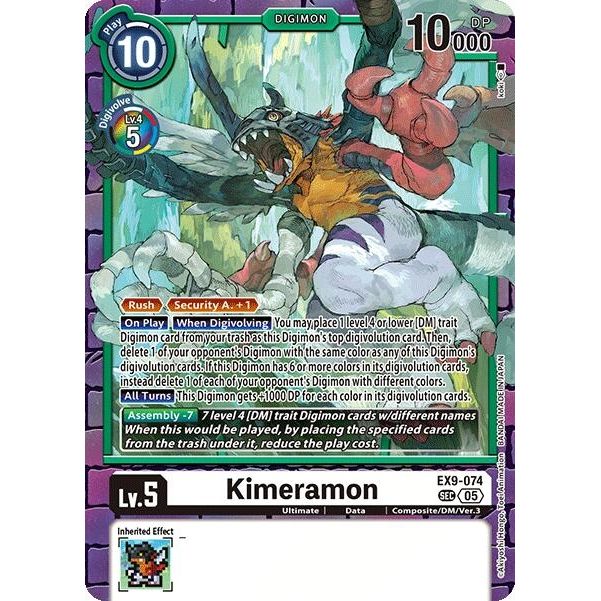 Image for Kimeramon (EX9-074 SEC) (EX09) - Digimon Card Game