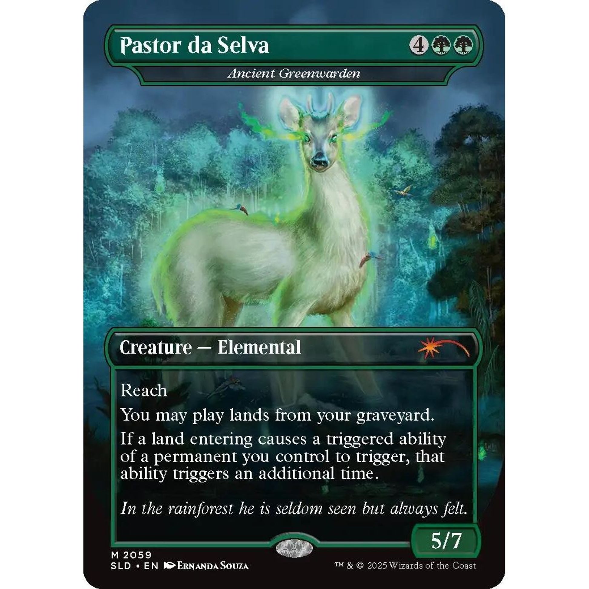 Image for Pastor da Selva - Ancient Greenwarden (2059) (SLD) - Magic: The Gathering