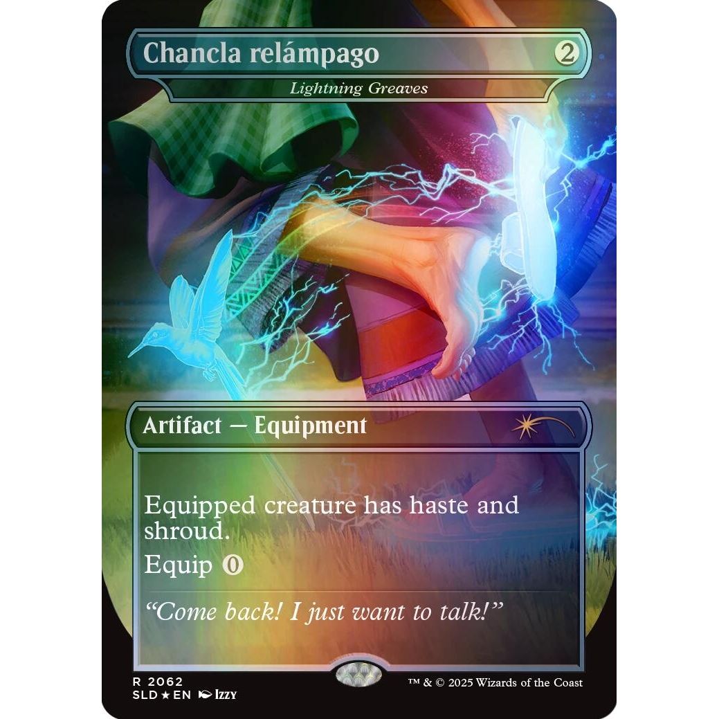 Image for Chancla relámpago - Lightning Greaves (Rainbow Foil) (2062) (SLD) - Magic: The Gathering