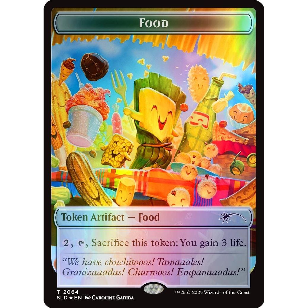 Image for Food Token (2064) (Rainbow Foil) (2064) (SLD) - Magic: The Gathering