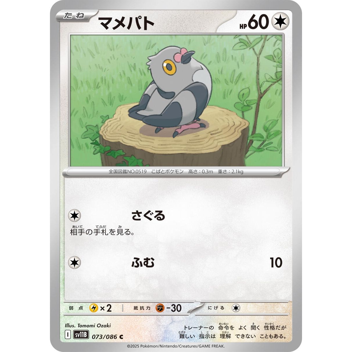 Image for Pidove (073/086) (SV11B) - Pokemon Japan
