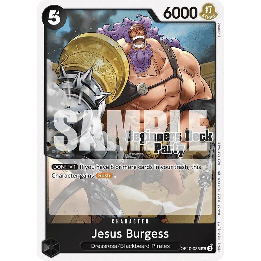 Image for Jesus Burgess (Beginners Deck Party [ST-23] - [ST-28] Participation Pack) (OP10-085) (OP-PR) - One Piece Card Game