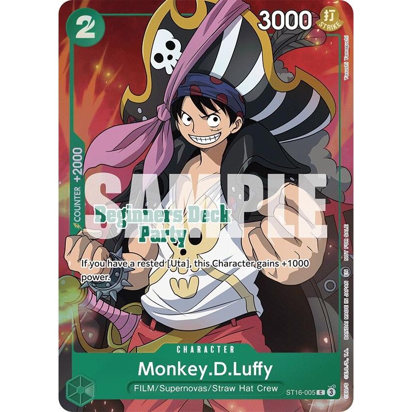 Image for Monkey.D.Luffy (Beginners Deck Party [ST-23] - [ST-28] Winner Pack) (ST16-005) (OP-PR) - One Piece Card Game