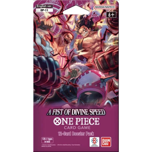 Image for A Fist of Divine Speed Sleeved Booster Pack - One Piece Card Game