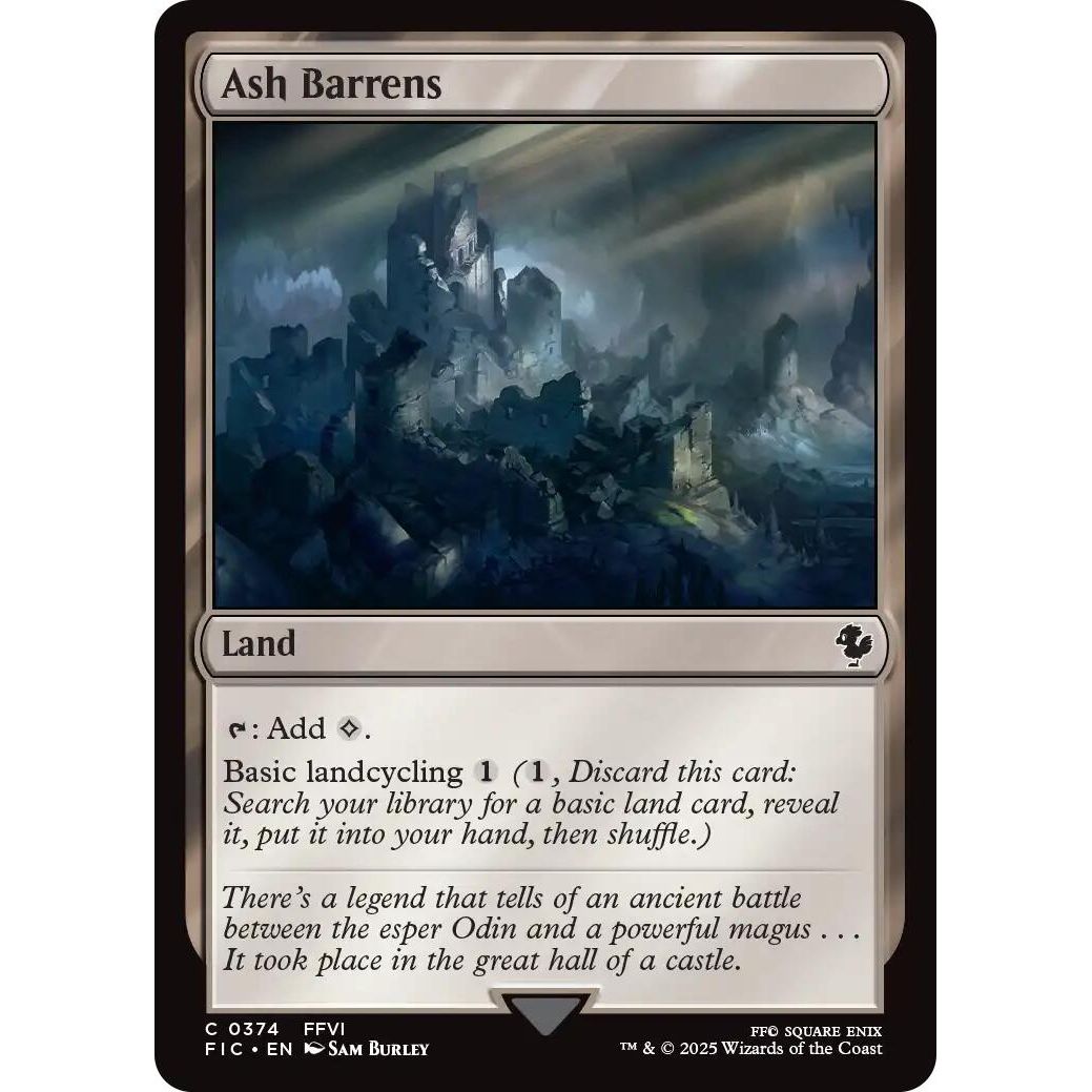 Image for Ash Barrens (Surge Foil) (374) (FIC) - Magic: The Gathering