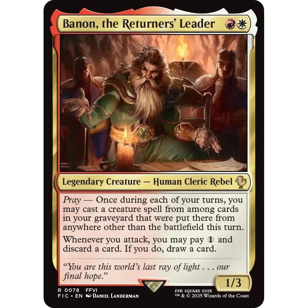 Image for Banon, the Returners' Leader (Surge Foil) (78) (FIC) - Magic: The Gathering