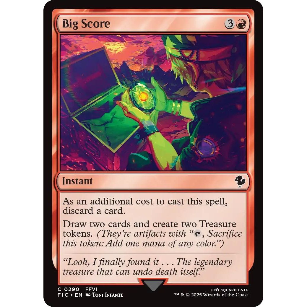 Image for Big Score (Surge Foil) (290) (FIC) - Magic: The Gathering