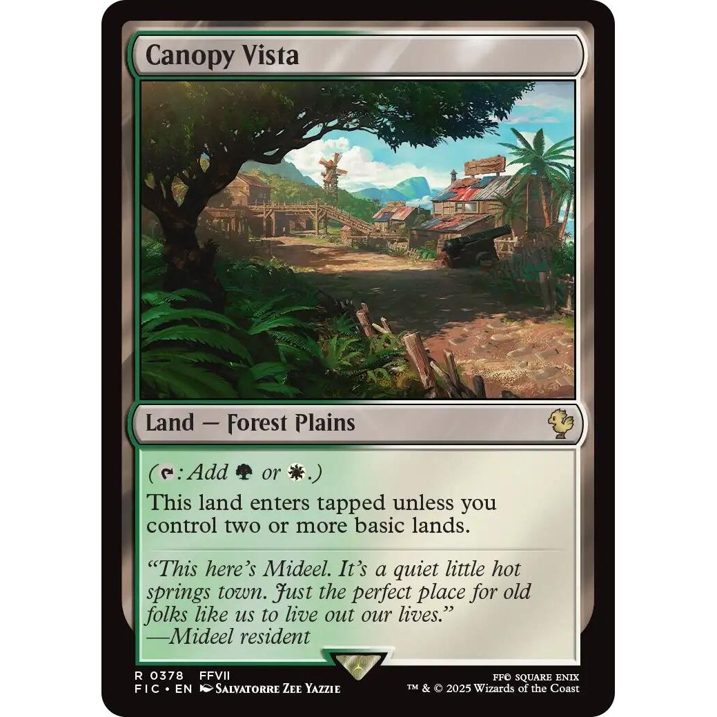 Image for Canopy Vista (Surge Foil) (378) (FIC) - Magic: The Gathering