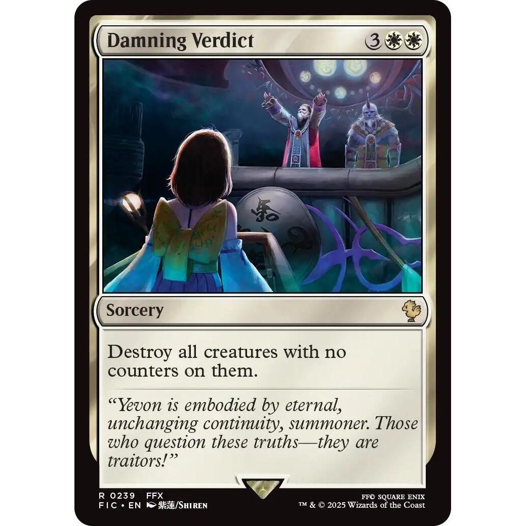 Image for Damning Verdict (Surge Foil) (239) (FIC) - Magic: The Gathering