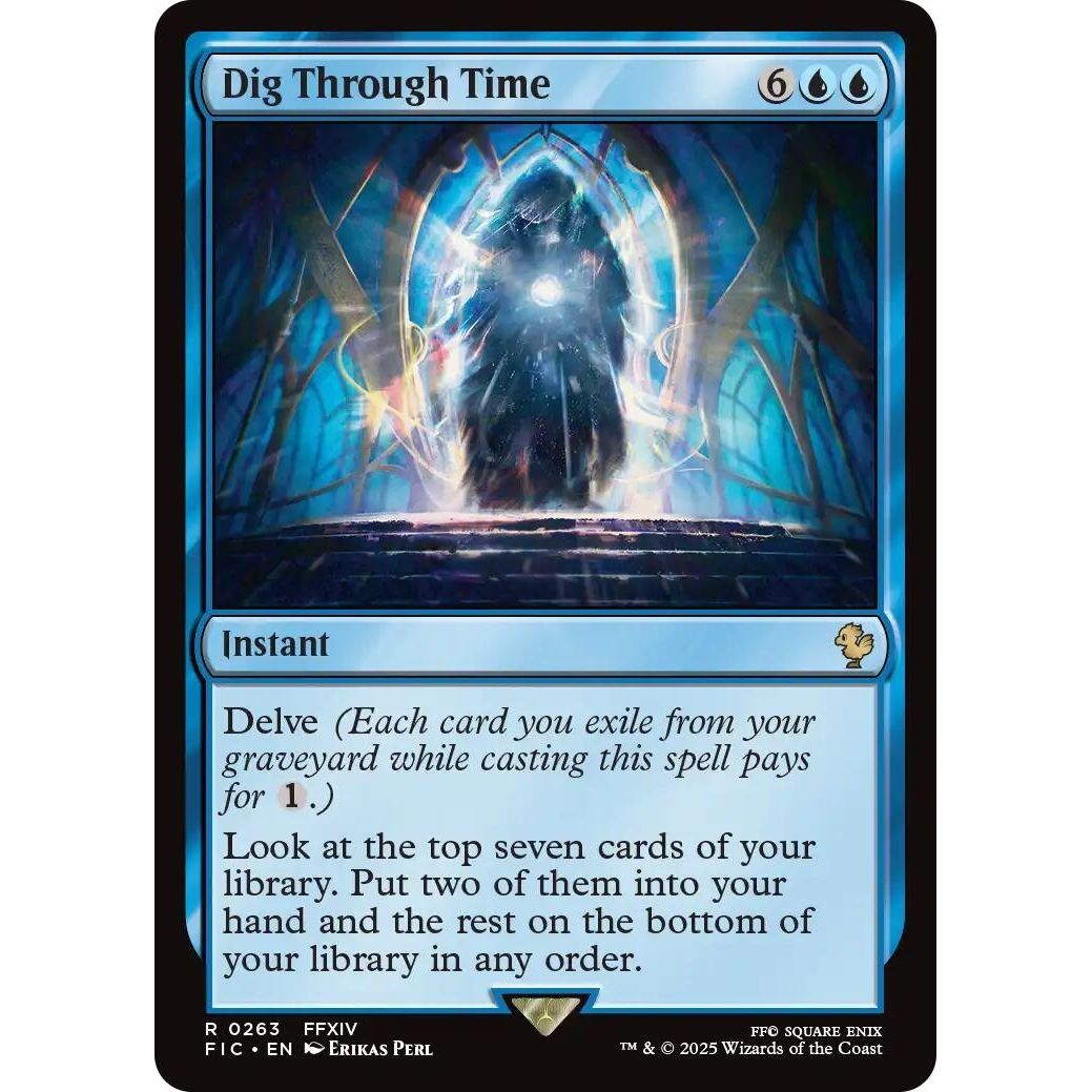 Image for Dig Through Time (Surge Foil) (263) (FIC) - Magic: The Gathering