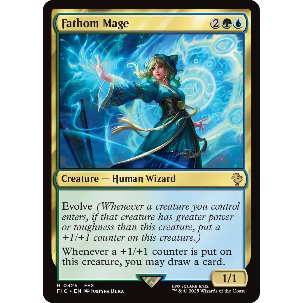 Image for Fathom Mage (Surge Foil) (325) (FIC) - Magic: The Gathering
