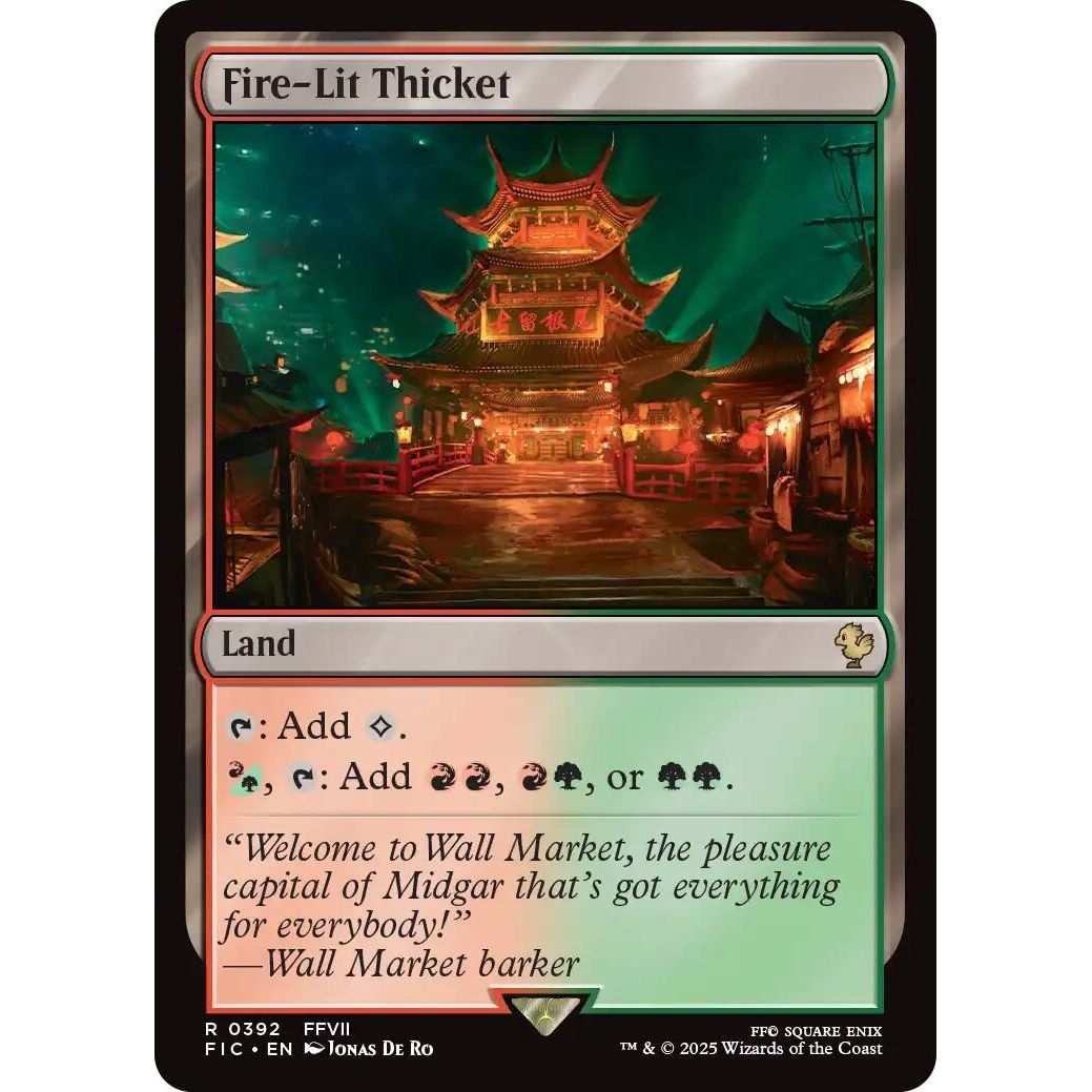 Image for Fire-Lit Thicket (Surge Foil) (392) (FIC) - Magic: The Gathering