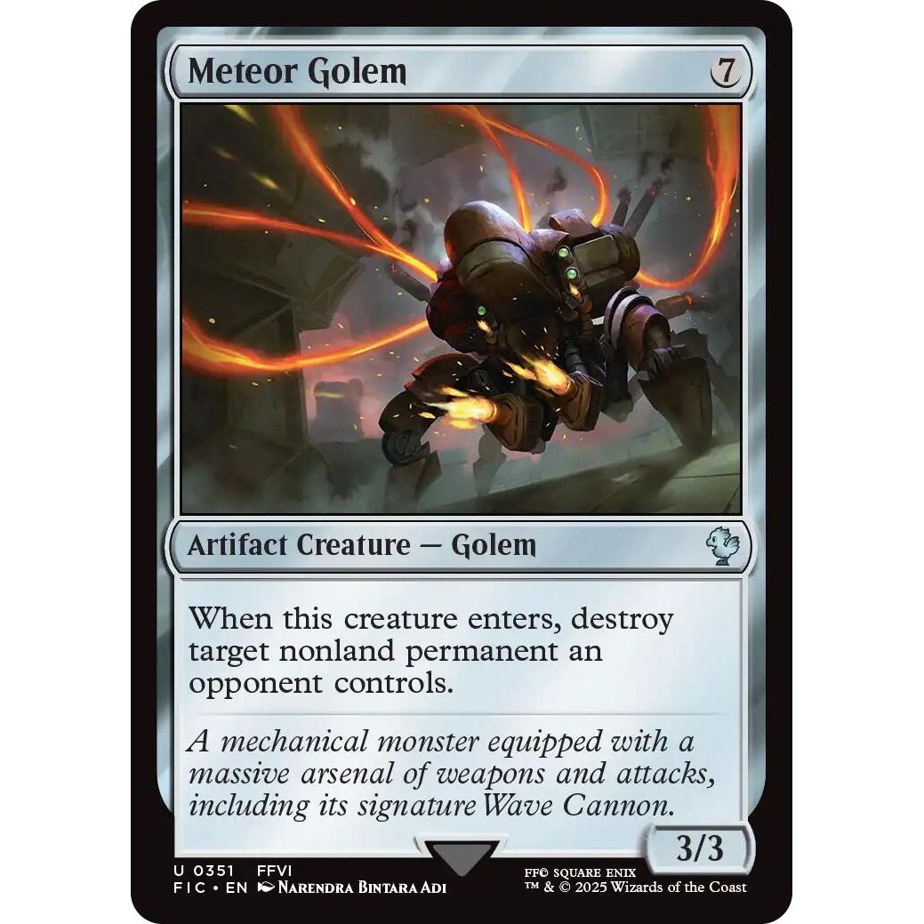 Image for Meteor Golem (Surge Foil) (351) (FIC) - Magic: The Gathering