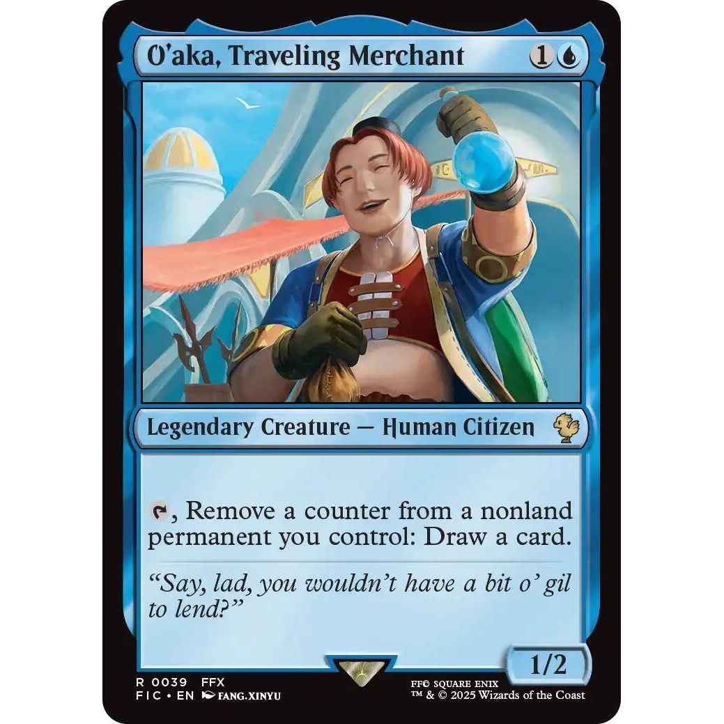 Image for O'aka, Traveling Merchant (Surge Foil) (39) (FIC) - Magic: The Gathering