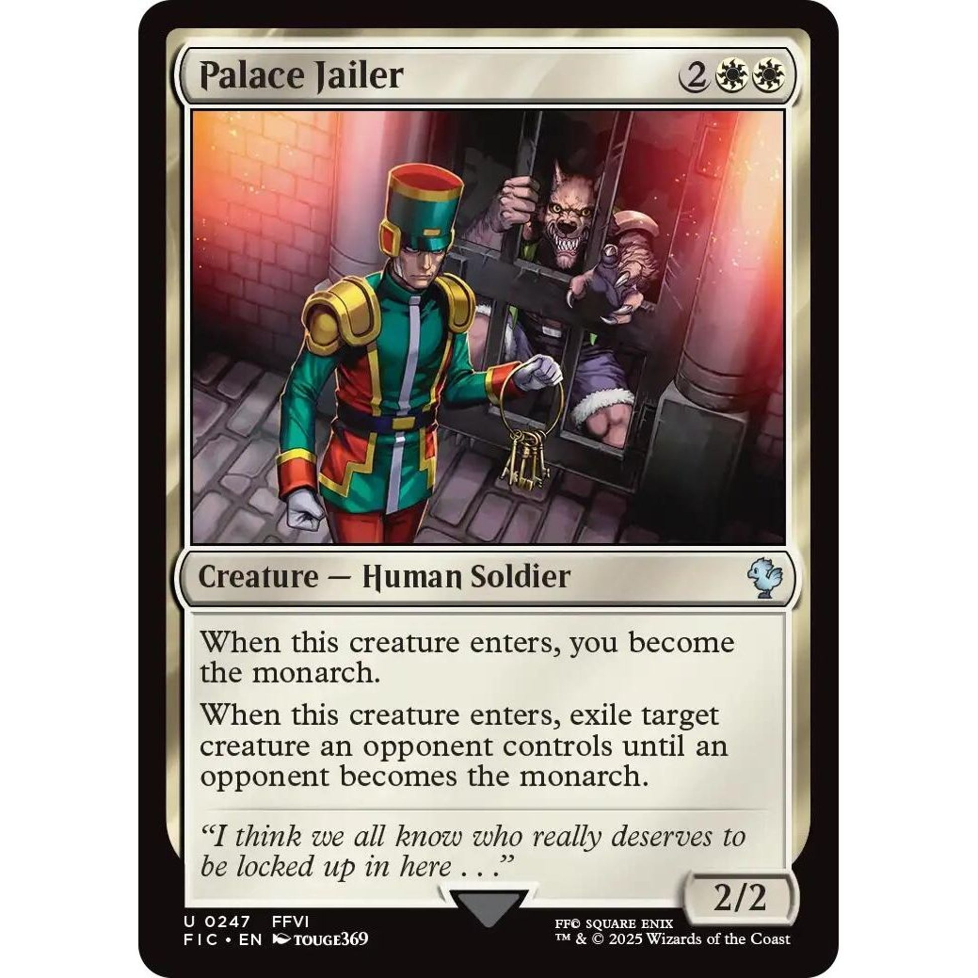 Image for Palace Jailer (Surge Foil) (247) (FIC) - Magic: The Gathering