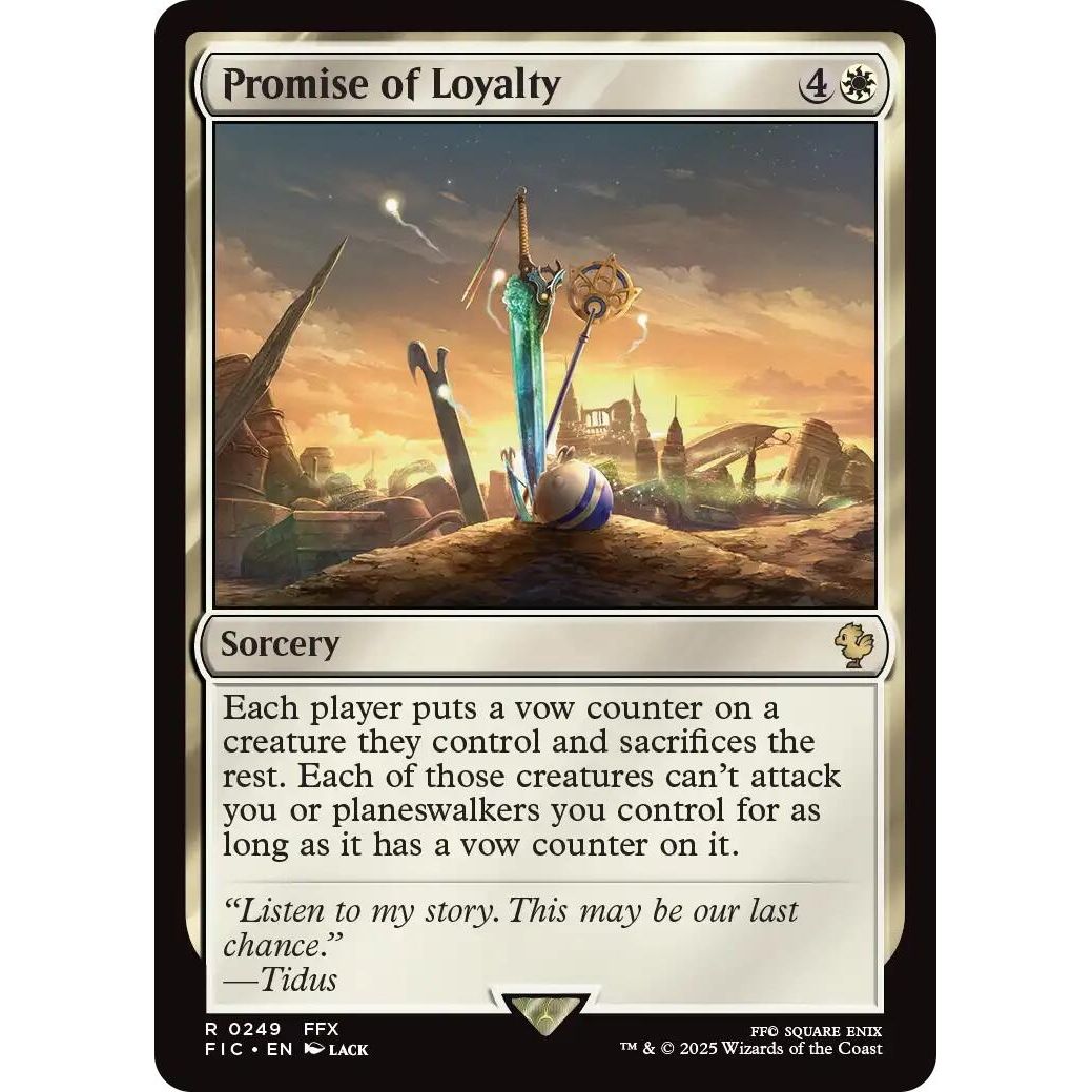 Image for Promise of Loyalty (Surge Foil) (249) (FIC) - Magic: The Gathering
