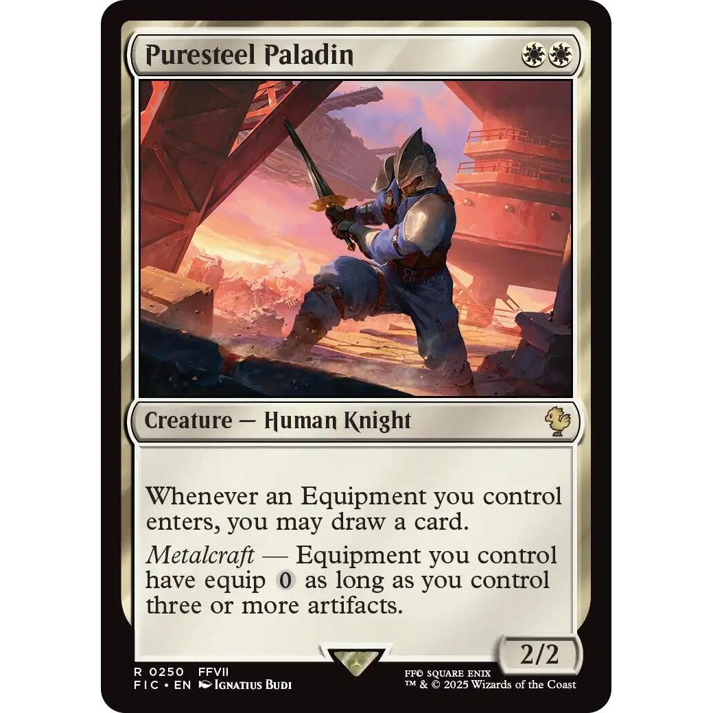 Image for Puresteel Paladin (Surge Foil) (250) (FIC) - Magic: The Gathering