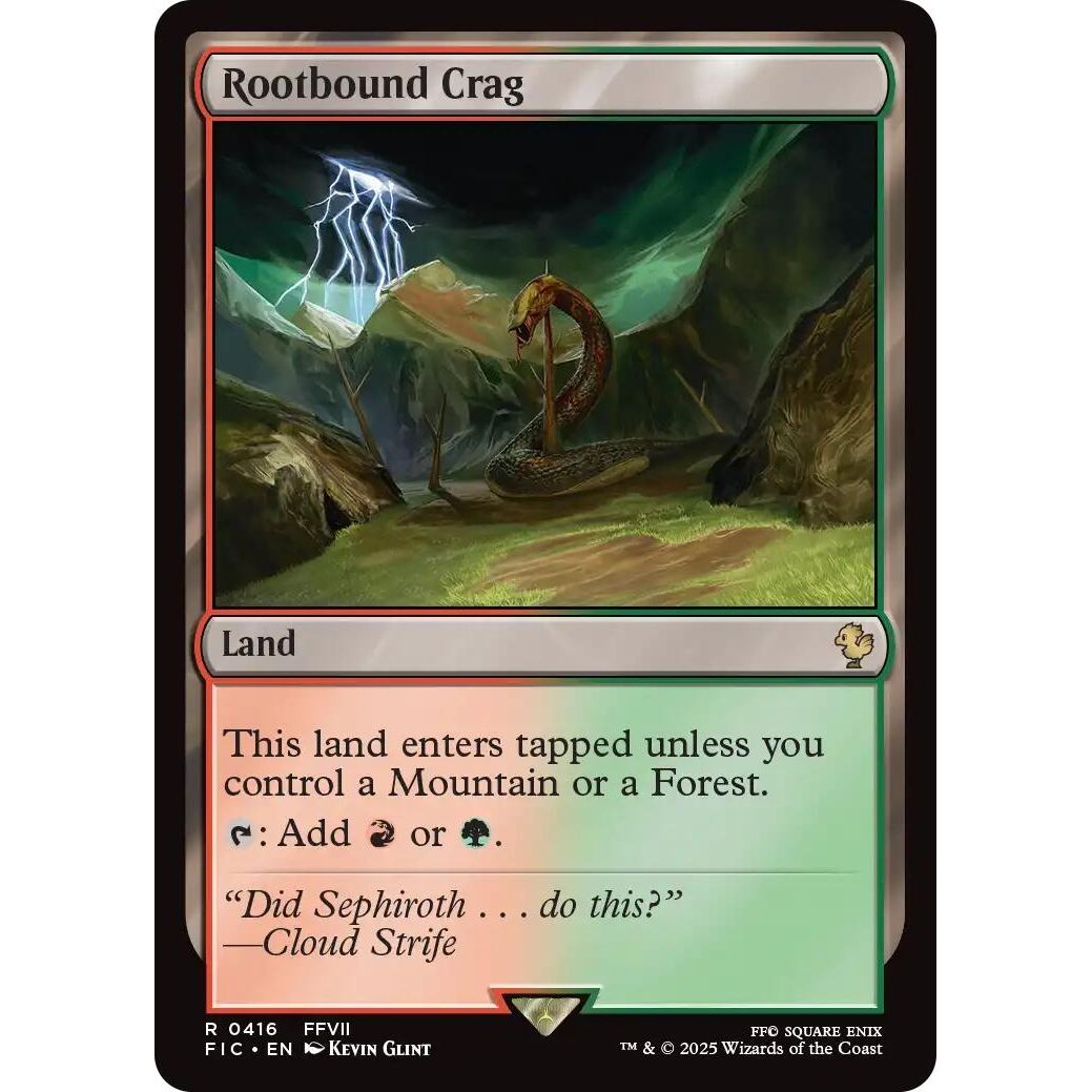 Image for Rootbound Crag (Surge Foil) (416) (FIC) - Magic: The Gathering
