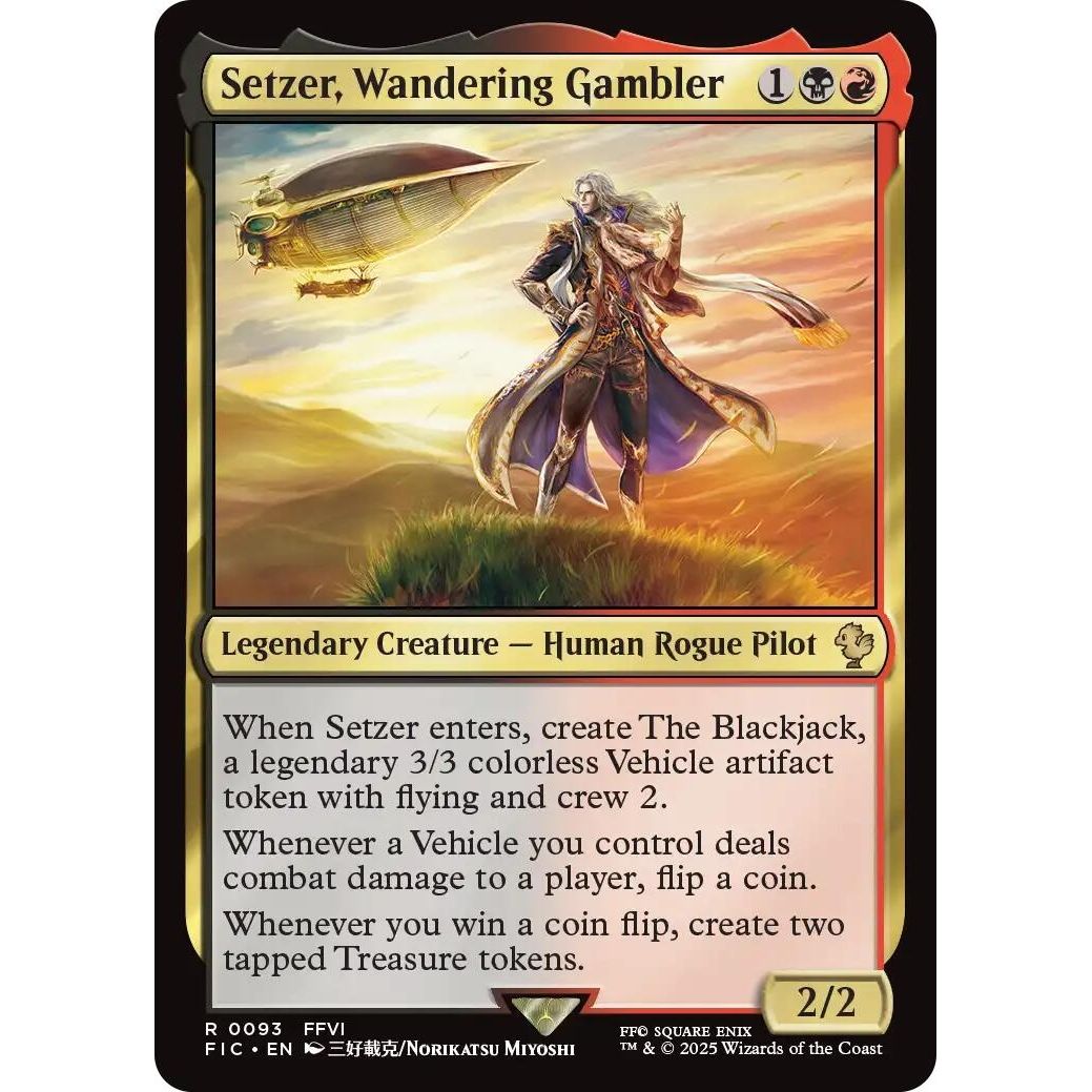 Image for Setzer, Wandering Gambler (Surge Foil) (93) (FIC) - Magic: The Gathering