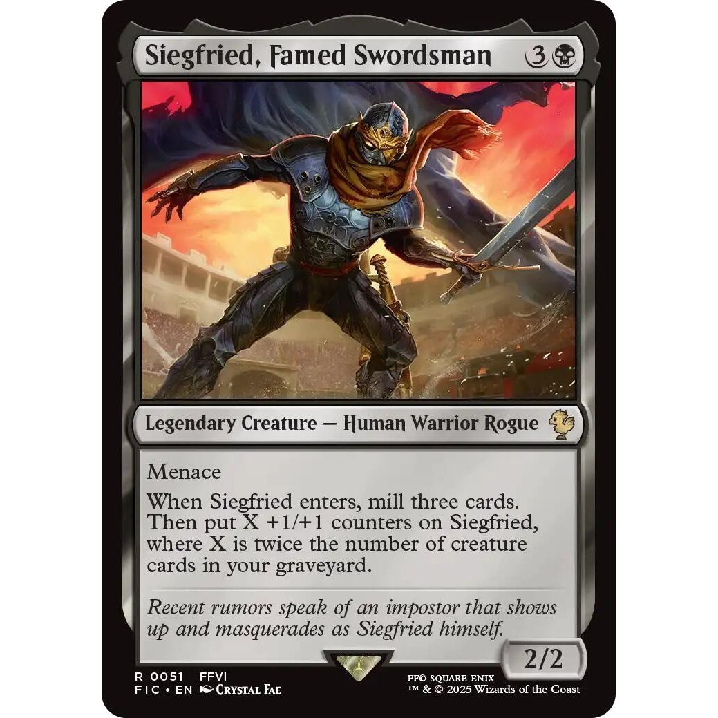 Image for Siegfried, Famed Swordsman (Surge Foil) (51) (FIC) - Magic: The Gathering