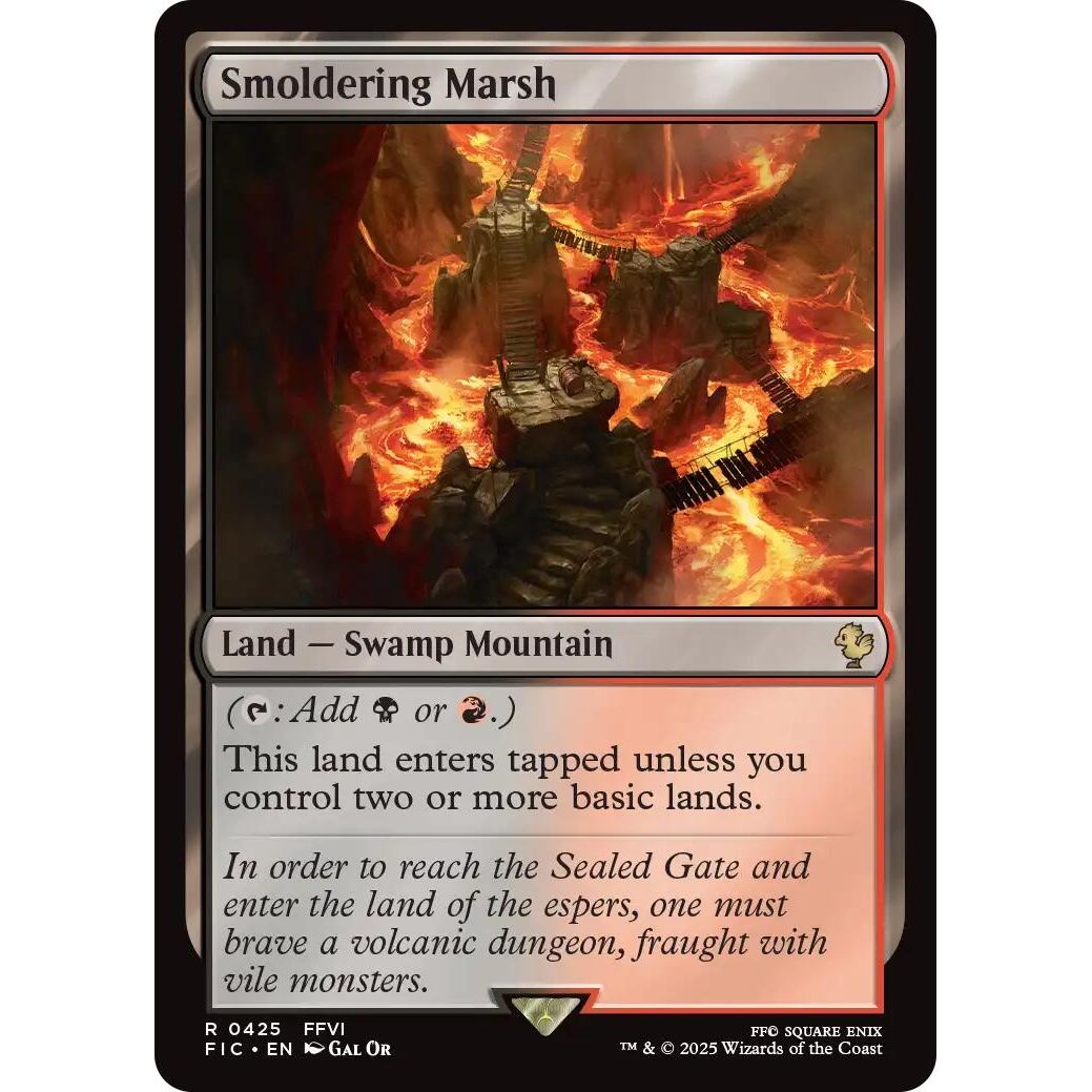 Image for Smoldering Marsh (Surge Foil) (425) (FIC) - Magic: The Gathering
