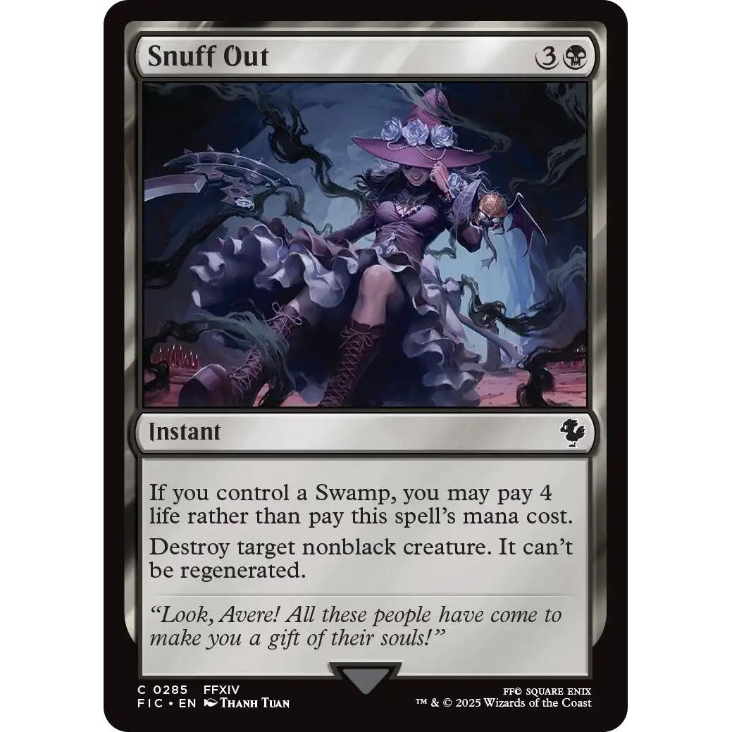Image for Snuff Out (Surge Foil) (285) (FIC) - Magic: The Gathering