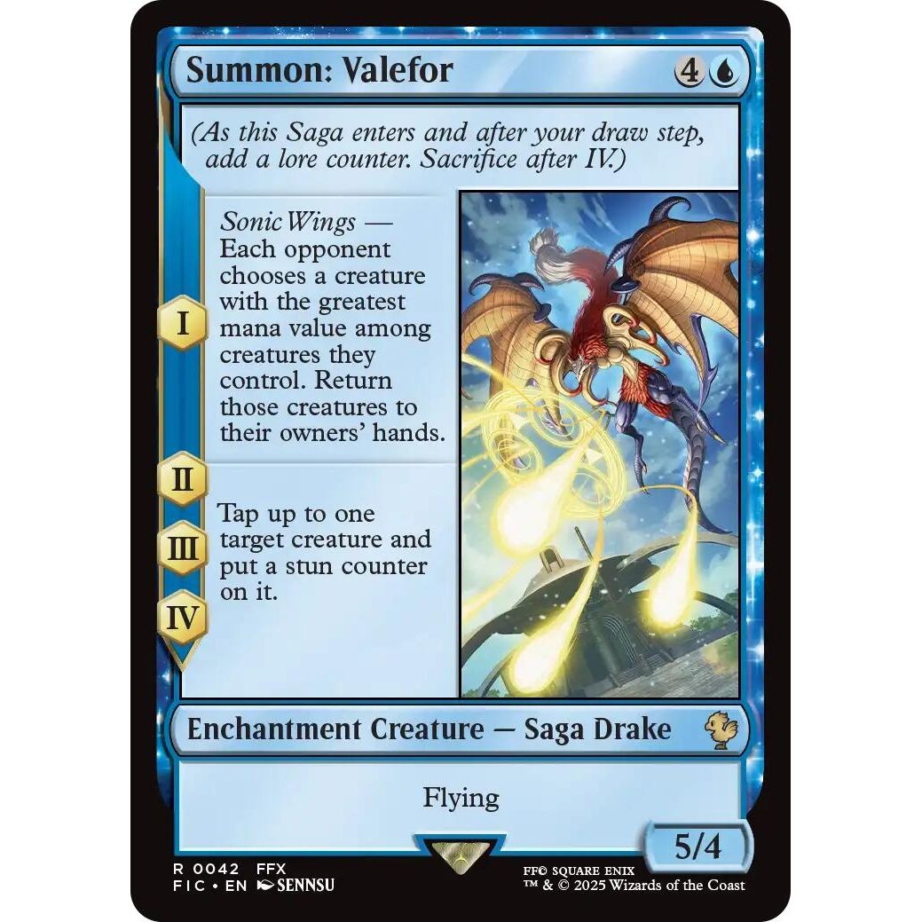 Image for Summon: Valefor (Surge Foil) (42) (FIC) - Magic: The Gathering