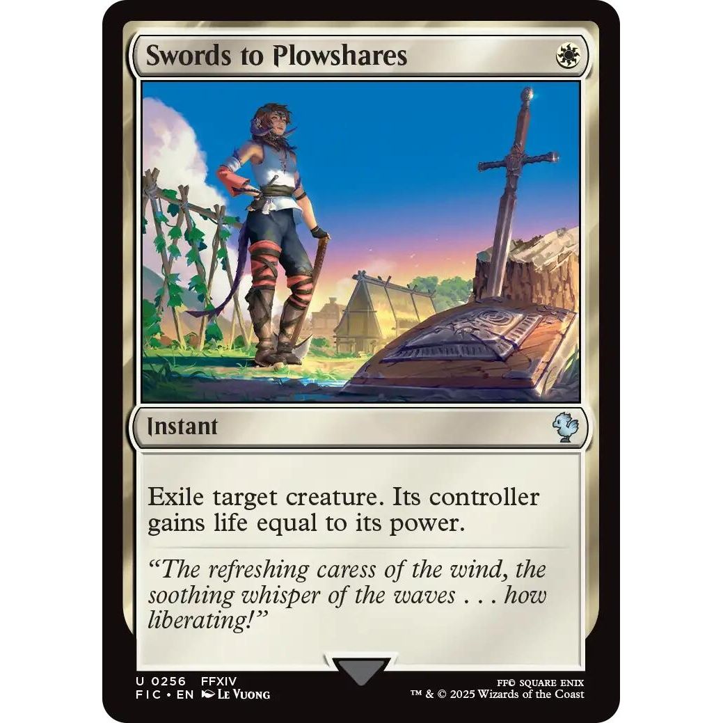 Image for Swords to Plowshares (Surge Foil) (256) (FIC) - Magic: The Gathering