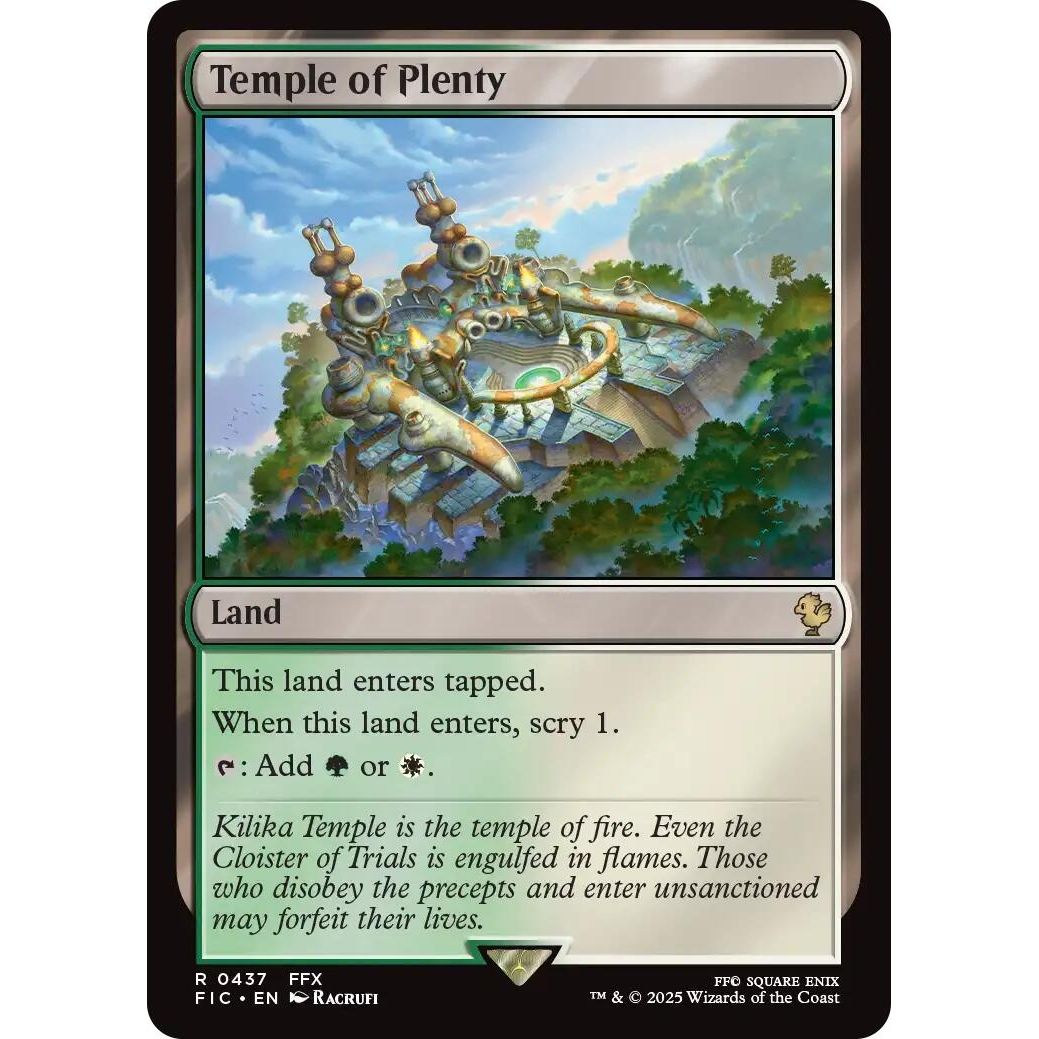 Image for Temple of Plenty (Surge Foil) (437) (FIC) - Magic: The Gathering