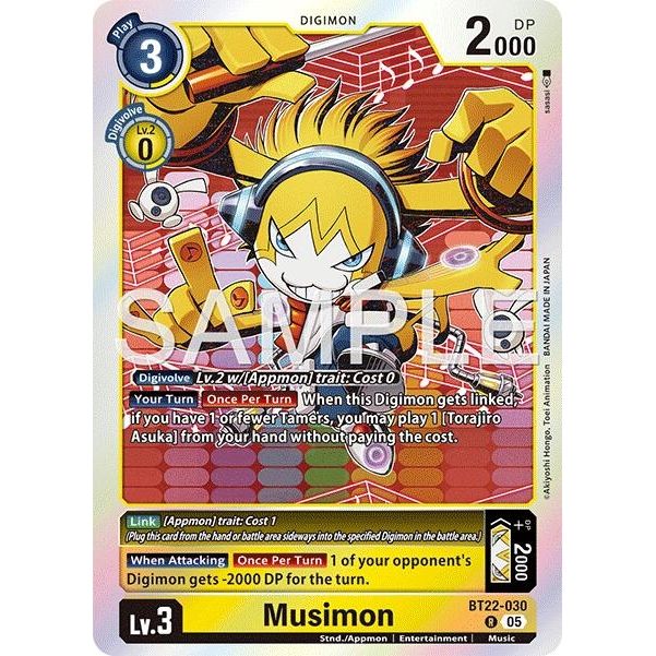 Image for Musimon (BT22-030 R) (BT22) - Digimon Card Game