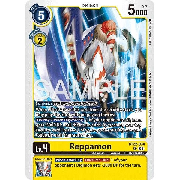 Image for Reppamon (BT22-034 C) (BT22) - Digimon Card Game