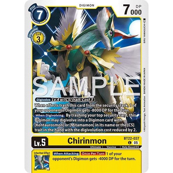 Image for Chirinmon (BT22-037 C) (BT22) - Digimon Card Game